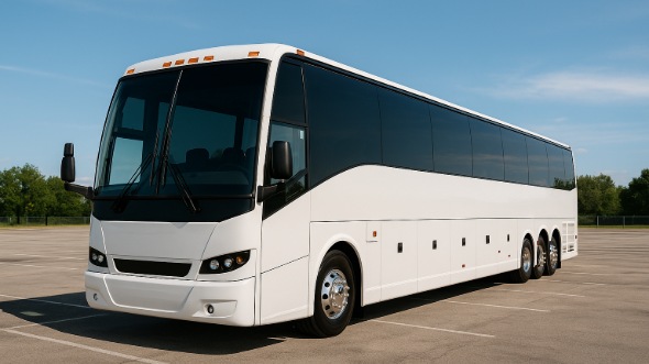 Exterior of Charter Bus Company Ankeny's 50 Passenger Party Bus in Ankeny