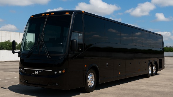Exterior of Cedar Rapids Party Bus Company's 50 Passenger Party Bus in Cedar Rapids